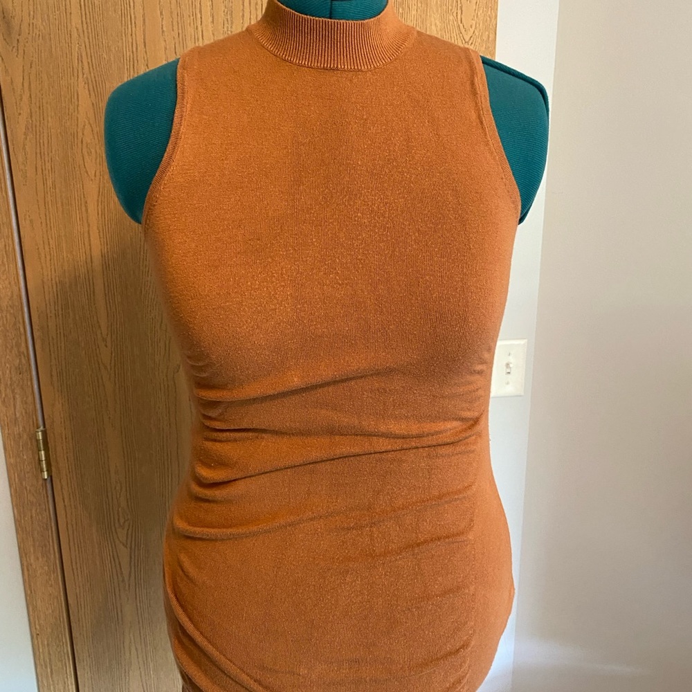 Ruched gold dress